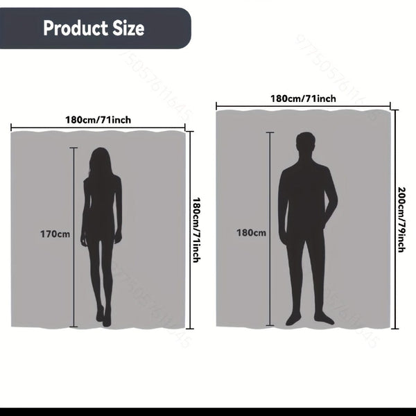 Planet Gates 180cm*180cm 1pc Leaf Pattern PEVA Shower Curtain, Thickened Waterproof Shower Curtain With Hooks, Bathtub Partition, Bathroom Accessories