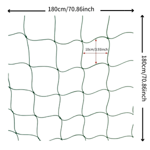 Planet Gates 180cm/70.86inch*180cm/70.86inch 1pc, Plant Climbing Net For Climbing Plants, Planting Supplies And Tools, Green Grid Net For Climbing Plants, Garden Flower And Plant Supplies, Garden Balcony Gardening Beauty Planting Supplies, Flower Pots