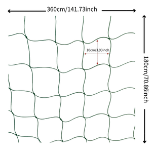 Planet Gates 180cm/70.86inch*360cm/141.73inch 1pc, Plant Climbing Net For Climbing Plants, Planting Supplies And Tools, Green Grid Net For Climbing Plants, Garden Flower And Plant Supplies, Garden Balcony Gardening Beauty Planting Supplies, Flower Pots