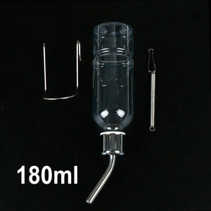 Planet Gates 180ML 180ML/350ML Plastic Hamster Drinking Bottle Cage Water Bottle Dispenser For Bunny Guinea Pig Rabbit Squirrel Small Pet Feeder