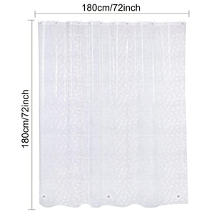 Planet Gates 182.88cm×182.88cm 1pc Polygon Shower Curtain, PEVA Shower Curtain, Translucent Shower Curtain Liner, Thickened Shower Curtain Liner For Bathroom, 182.88cmx182.88cm