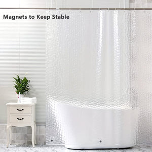 Planet Gates 182.88cm×182.88cm 1pc Polygon Shower Curtain, PEVA Shower Curtain, Translucent Shower Curtain Liner, Thickened Shower Curtain Liner For Bathroom, 182.88cmx182.88cm