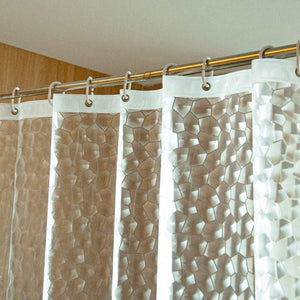 Planet Gates 182.88cm×182.88cm 1pc Polygon Shower Curtain, PEVA Shower Curtain, Translucent Shower Curtain Liner, Thickened Shower Curtain Liner For Bathroom, 182.88cmx182.88cm