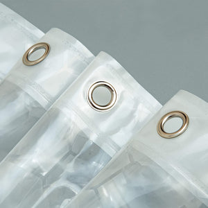 Planet Gates 182.88cm×182.88cm 1pc Polygon Shower Curtain, PEVA Shower Curtain, Translucent Shower Curtain Liner, Thickened Shower Curtain Liner For Bathroom, 182.88cmx182.88cm