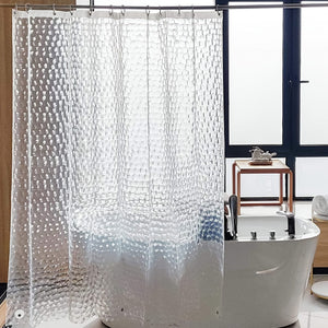 Planet Gates 182.88cm×182.88cm 1pc Polygon Shower Curtain, PEVA Shower Curtain, Translucent Shower Curtain Liner, Thickened Shower Curtain Liner For Bathroom, 182.88cmx182.88cm