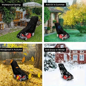 Planet Gates 187.96*99.06*63.5cm 1pc Heavy Duty 600D Weatherproof UV Resistant Mower Protector Cover, Outdoor Patio Furniture Cover