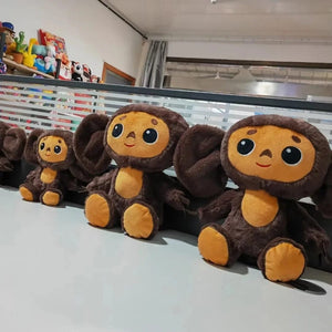 Planet Gates 18CM New Russia Anime Cheburashka Plush Doll Big Eyes Monkey Чебурашка Stuffed Plushie Toys Lovely Appease Pillow For Kids Gifts
