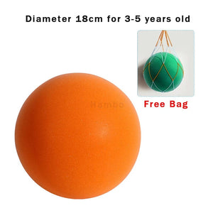 Planet Gates 18cm-Orange Silent basketball Size 7 Squeezable Mute Bouncing Basketball Indoor Silent Ball Foam Basketball 24cm Bounce Football Sports Toys