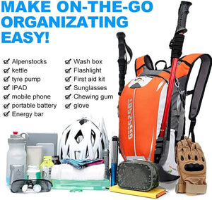 Planet Gates 18L Ultralight Outdoor Sports Backpack for Climbing, Hiking, Running, Cycling, Hydration, Waterproof