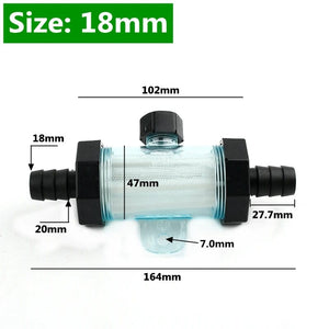 Planet Gates 18mm / 1PC 1PC 8/10/12/14/18/22mm Pagoda Hose Filter Garden Irrigation Fittings Aquarium Transparent Filter Fish Tank Water Pipe Filter