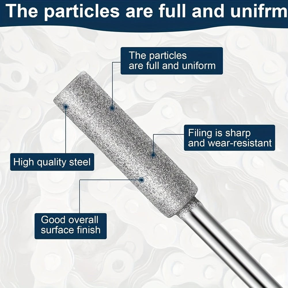 Planet Gates 18pcs 18pcs Diamond Chainsaw Sharpener, 3 Size Stone Chain Saw Chainsaw Sharpener Tool For Chain Saw Stone Jewelry Wood