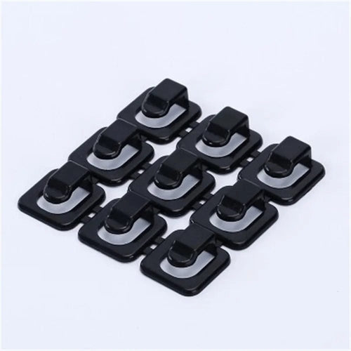 Planet Gates 18pcs black / CN 18pcs Usb Organizer Cables Desk Cable Holder Self-adhesive Cable Clip Cord Holder Cable Winder Wire Clips Office Accessories