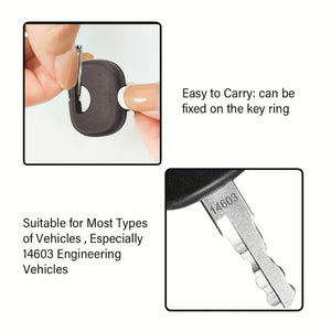 Planet Gates 18pcs Construction Machinery Key Set 18 Pieces Excavator Key Set Excavator Key Blanks Replacement Key Wheel Loader Motorcycle Ignition Switch Universal