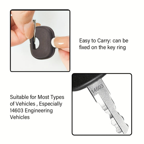 Planet Gates 18pcs Construction Machinery Key Set 18 Pieces Excavator Key Set Excavator Key Blanks Replacement Key Wheel Loader Motorcycle Ignition Switch Universal