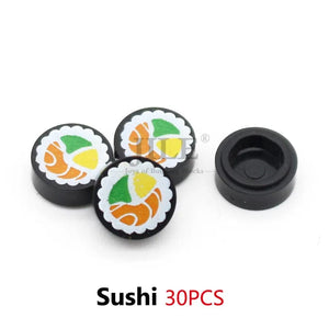 Planet Gates 18PCS Foods Set 1 City Mini Food Building Blocks Hamburger Pizza Fries Cake Dessert Chocolate Cookies MOC Bricks Plastic Assemble Part Figures Toy