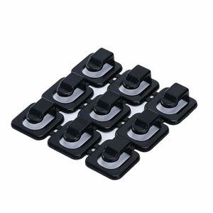 Planet Gates 18pcs Usb Organizer Cables Desk Cable Holder Self-adhesive Cable Clip Cord Holder Cable Winder Wire Clips Office Accessories
