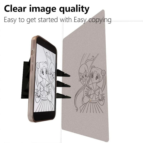 Planet Gates 18x10CM Kids Projection Drawing Copy Board Projector Painting Tracing Board Sketch Specular Reflection Dimming Bracket Montessori Toys