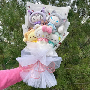 Planet Gates 19 1 Christmas Gifts Cartoon Sanrio Plush Bouquet My Melody Kuromi Cinnamoroll Kt Cat Plush Doll Toy  Valentine Graduation Gifts