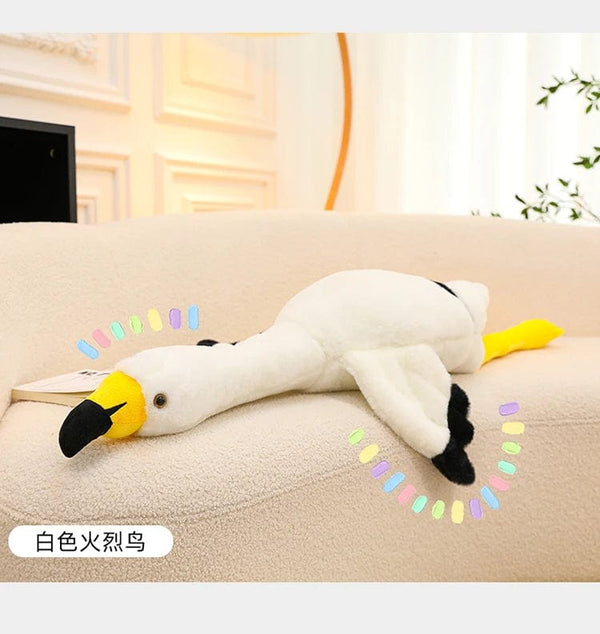 Planet Gates 190cm Pink Ins Flamingo Doll Stuffed Toy Soft Big Pillow Girl Heart-shaped Rag Bed Leg Birthday Christmas Gift Plush Toys Stitch