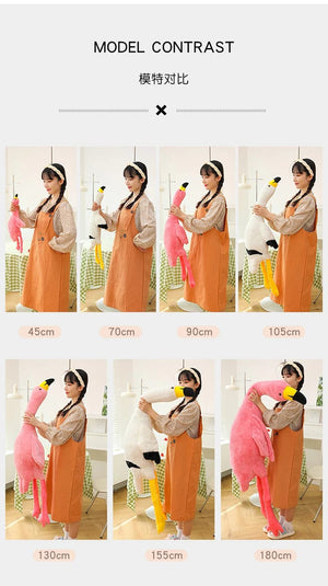 Planet Gates 190cm Pink Ins Flamingo Doll Stuffed Toy Soft Big Pillow Girl Heart-shaped Rag Bed Leg Birthday Christmas Gift Plush Toys Stitch