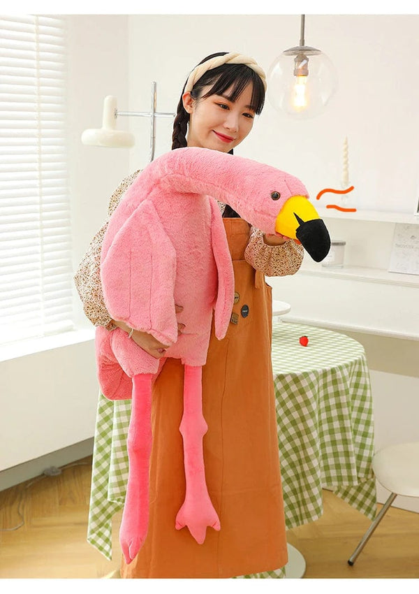 Planet Gates 190cm Pink Ins Flamingo Doll Stuffed Toy Soft Big Pillow Girl Heart-shaped Rag Bed Leg Birthday Christmas Gift Plush Toys Stitch