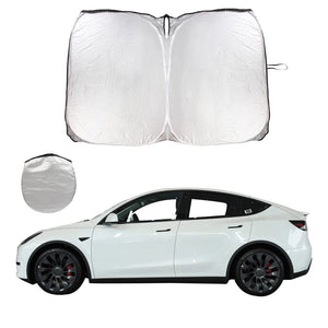 Planet Gates 190T For Tesla Model 3 Y Foldable Car Windshield Sun Shade Covers Sun Visors Sunshade Auto Front Window Sunscreen Parasol