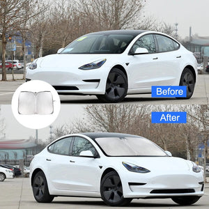 Planet Gates 190T For Tesla Model 3 Y Foldable Car Windshield Sun Shade Covers Sun Visors Sunshade Auto Front Window Sunscreen Parasol