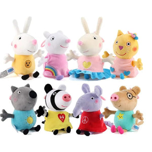 Planet Gates 19cm 100% Genuine PEPPA PIG Stuffed Soft Doll Peppa George Zoe Suzy Rebecca Emily Danny Pedro bear Dinosaur Children Plush toy