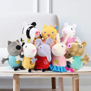 Planet Gates 19cm 100% Genuine PEPPA PIG Stuffed Soft Doll Peppa George Zoe Suzy Rebecca Emily Danny Pedro bear Dinosaur Children Plush toy