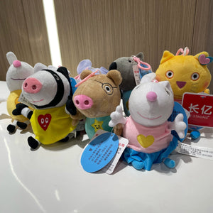 Planet Gates 19cm 100% Genuine PEPPA PIG Stuffed Soft Doll Peppa George Zoe Suzy Rebecca Emily Danny Pedro bear Dinosaur Children Plush toy