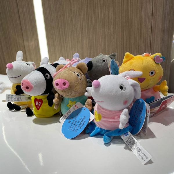 Planet Gates 19cm 100% Genuine PEPPA PIG Stuffed Soft Doll Peppa George Zoe Suzy Rebecca Emily Danny Pedro bear Dinosaur Children Plush toy