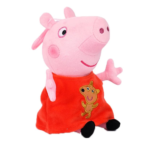 Planet Gates 19cm 100% Genuine PEPPA PIG Stuffed Soft Doll Peppa George Zoe Suzy Rebecca Emily Danny Pedro bear Dinosaur Children Plush toy