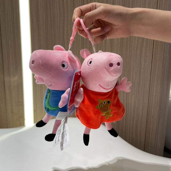 Planet Gates 19cm 100% Genuine PEPPA PIG Stuffed Soft Doll Peppa George Zoe Suzy Rebecca Emily Danny Pedro bear Dinosaur Children Plush toy