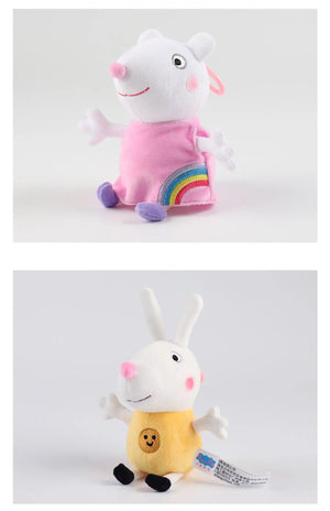 Planet Gates 19cm 100% Genuine PEPPA PIG Stuffed Soft Doll Peppa George Zoe Suzy Rebecca Emily Danny Pedro bear Dinosaur Children Plush toy