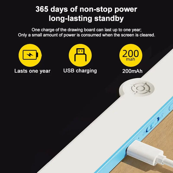 Planet Gates 19inch LCD Writing Board,Art Writing Painting Children Tools, Educational Toys for 3 4 5 6 7 Year Old Girls Boys Baby Kids Toys