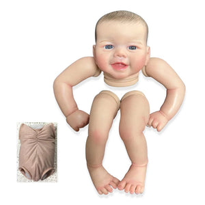 Planet Gates 19inches Already Painted Reborn Doll Kits Soft Vinyl Reborn Baby Dolls Accessories for DIY Realistic Toys DIY Reborn Dolls Kits