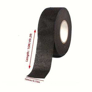Planet Gates 19mm wide / 1 roll 1pc Automotive Wire Harness 51618 Velvet Cloth Tape Soundproofing Tape High Temperature Resistant Fabric Base Wire Harness Tape