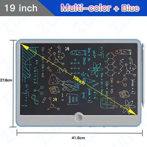 Planet Gates 19PBlue Multi-color 19inch LCD Writing Board,Art Writing Painting Children Tools, Educational Toys for 3 4 5 6 7 Year Old Girls Boys Baby Kids Toys