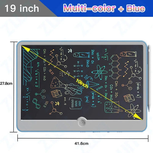 Planet Gates 19PBlue Multi-color 19inch LCD Writing Board,Art Writing Painting Children Tools, Educational Toys for 3 4 5 6 7 Year Old Girls Boys Baby Kids Toys