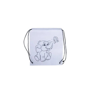 Planet Gates 1bag 3 Children's Graffiti Backpack Bag DIY Coloring Painting Toys for Kids Cute Animal Mermaid Non-Woven Drawstring Bag Drawing Crafts