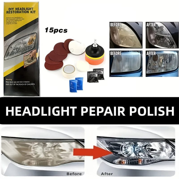 Planet Gates 1box Headlight Restoration Kit 1 Set Car Headlight Restoration Kit Headlight Repair Cleaning Kit Car Repairing Tools Car Maintenance