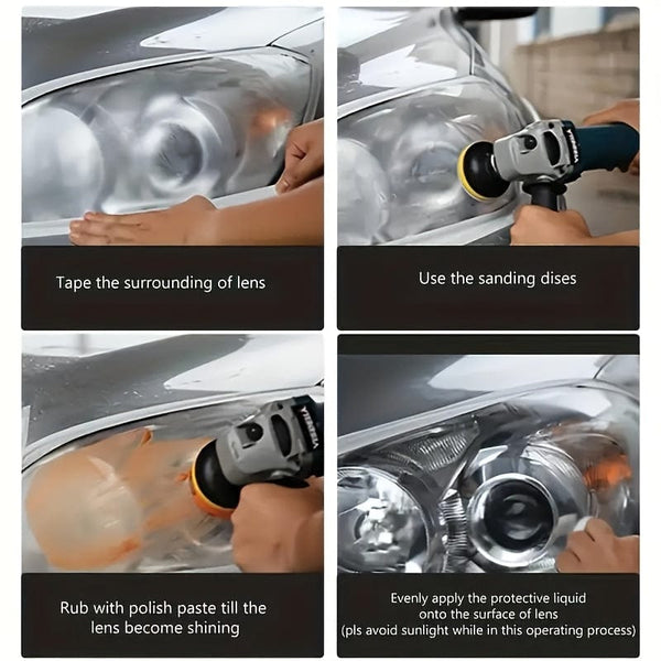 Planet Gates 1box Headlight Restoration Kit 1 Set Car Headlight Restoration Kit Headlight Repair Cleaning Kit Car Repairing Tools Car Maintenance