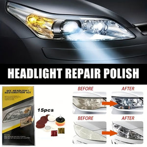 Planet Gates 1box Headlight Restoration Kit 1 Set Car Headlight Restoration Kit Headlight Repair Cleaning Kit Car Repairing Tools Car Maintenance