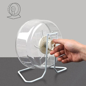 Planet Gates 1C 24cm Hamster Running Rotating Car Hamster Sport Mute Wheel Toy Clear Rotatory Jogging Wheel Small Pet Sports Exercise Cage