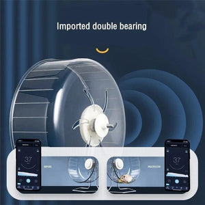 Planet Gates 1C 24cm Hamster Running Rotating Car Hamster Sport Mute Wheel Toy Clear Rotatory Jogging Wheel Small Pet Sports Exercise Cage