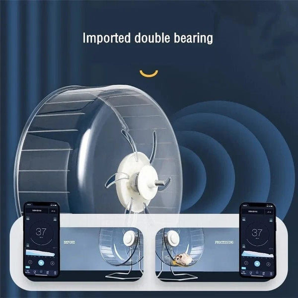 Planet Gates 1C 24cm Hamster Running Rotating Car Hamster Sport Mute Wheel Toy Clear Rotatory Jogging Wheel Small Pet Sports Exercise Cage