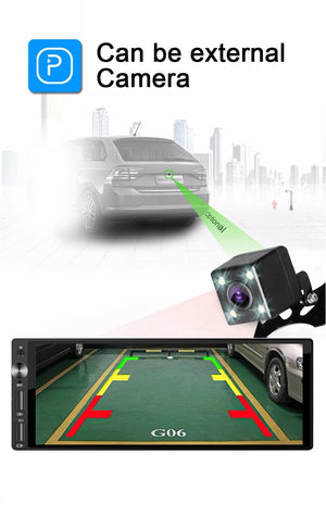 Planet Gates 1DIN 6.9 Carplay IPS 6.9 Inch 1Din Carplay Android Auto Car Radio Multimedia Video MP5 Player 1 Din No DVD with Bluetooth Stereo USB Charging