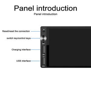 Planet Gates 1DIN 6.9 Carplay IPS 6.9 Inch 1Din Carplay Android Auto Car Radio Multimedia Video MP5 Player 1 Din No DVD with Bluetooth Stereo USB Charging