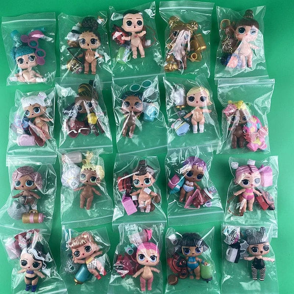 Planet Gates 1Doll+1Clothes+1Shoes+1Baby Bottle+1Glasses Doll Original 8CM Big Sisters Girls DIY Toys And Gifts