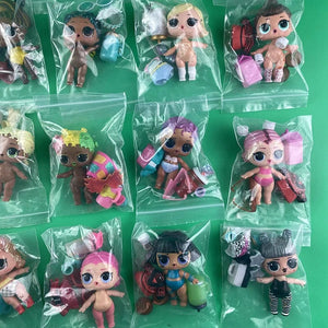 Planet Gates 1Doll+1Clothes+1Shoes+1Baby Bottle+1Glasses Doll Original 8CM Big Sisters Girls DIY Toys And Gifts